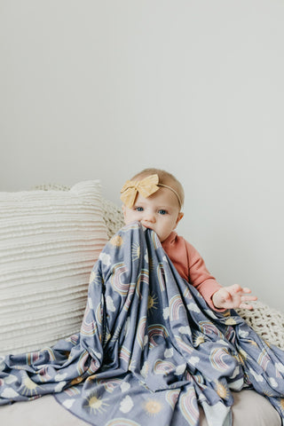 Copper Pearl Hope Knit Swaddle Blanket, Copper Pearl, Copper Pearl, Copper Pearl Hope, Copper Pearl Hope Knit Swaddle Blanket, Copper Pearl Rainbow, Copper Pearl Swaddling Blanket, Knit Swadd