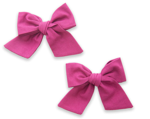Baby Bling Big Cotton Bow Clip Set - Raspberry, Baby Bling, Baby Baby Bling Headbands, Baby Bling, Baby Bling Big Cotton Bow Clip Set, Baby Bling Big Cotton Bow Clip Set - Raspberry, Baby Bli