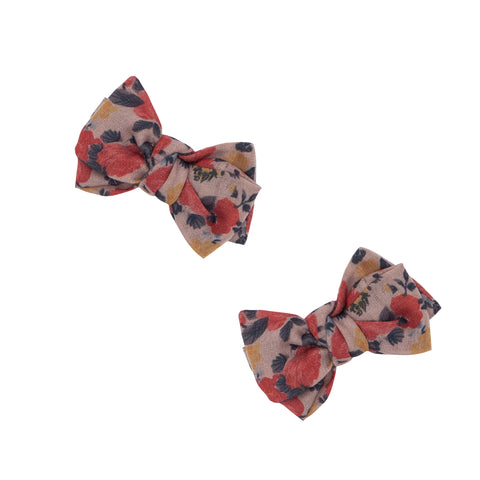 Baby Bling Tan Vintage Floral Baby Bloom Clip Set, Baby Bling, Baby Bling, Baby Bling Baby Bloom Clip Set, Baby Bling Clip 2 Pack, Baby Bling Clip Set, Baby Bling Clippie, Baby Bling Hair Cli