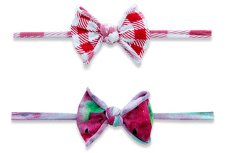 Baby Bling Melon Picnic Mini Print Skinny Headband Set, Baby Bling, Baby Baby Bling Headbands, Baby Bling, Baby Bling Headband, Baby Bling Headbands, Baby Bling Melon Picnic Mini Print Skinny