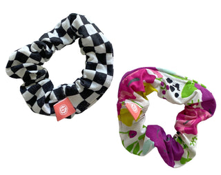 Baby Bling Scrunchie 2 Pack - Floral Check, Baby Bling, Baby Bling, Baby Bling Floral Check Scrunchie 2 Pack, Baby bLing Scrunch, Baby Bling Scrunchie, Baby Bling Scrunchie 2 Pack, Baby Bling