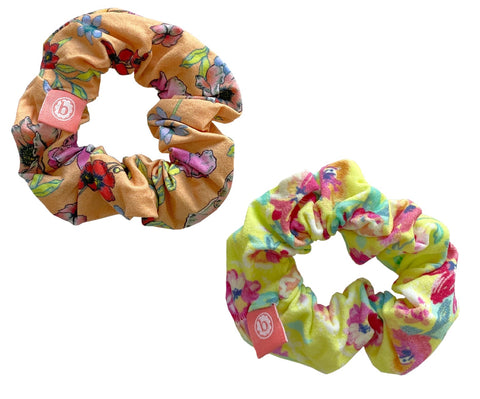 Baby Bling Scrunchie 2 Pack - Summer Floral, Baby Bling, Baby Bling, Baby bLing Scrunch, Baby Bling Scrunchie, Baby Bling Scrunchie 2 Pack, Baby Bling Scrunchie Set, Baby Bling Summer Floral 