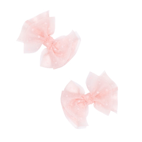 Baby Bling Rose Quartz Tulle Baby FAB Clip Set, Baby Bling, Baby Baby Bling Headbands, Baby Bling, Baby Bling FAB-BOW-LOUS, Baby Bling Fabbowlous, Baby Bling Fall '21 Clip Collection, Baby Bl