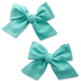 Baby Bling Big Cotton Bow Clip Set - Caribbean, Baby Bling, Baby Bling, Baby Bling Big Cotton Bow Clip Set, Baby Bling Big Cotton Bow Clip Set - Caribbean, Baby Bling Caribbean, Baby Bling Ca