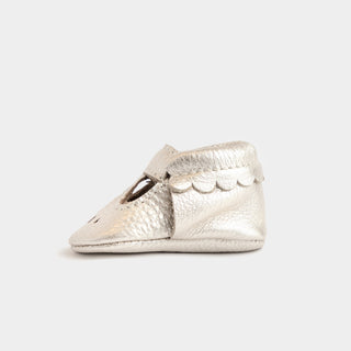 Freshly Picked Newborn Platinum Mary Jane Soft Sole Moccasins, Freshly Picked, Cyber Monday, Freshly Picked, Freshly Picked Mary Jane Soft Sole Moccasins, Freshly Picked Moc, Freshly Picked M