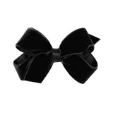 Mini Classic Velvet Hair Bow on Clippie, Wee Ones, All Things Holiday, cf-type-hair-bow, cf-vendor-wee-ones, Christmas Bow, Hair Bow, Holiday Hair Bow, Mini Classic Velvet Hair Bow on Clippie