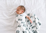 Copper Pearl XOXO Knit Swaddle Blanket, Copper Pearl, Copper Pearl, Copper Pearl Swaddling Blanket, Copper Pearl XOXO, Copper Pearl XOXO Knit Swaddle Blanket, Knit Swaddle Blanket, Swaddling 