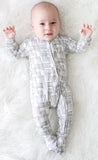 Posh Peanut Rivers Gray Zippered Footie, Posh Peanut, Baby, Cyber Monday, Els PW 8258, End of Year, End of Year Sale, Footie with Zipper, Gender Neutral, Infant, Posh PEanut, Posh Peanut Foot
