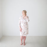 Posh Peanut Vintage Pink Rose Mommy Robe, Posh Peanut, Maternity Robe, Mommy Robe, Nursing Robe, Posh Peanut, Posh PEanut Mommy Robe, Posh Peanut Robe, Posh Peanut Vintage Pink Rose, Posh Pea