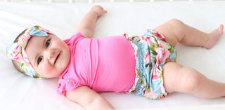 Posh Peanut Bubblegum Capsleeve Bodysuit & Carolina Floral Bloomer Set, Posh Peanut, Black Friday, Cyber Monday, Els PW 8258, End of Year, End of Year Sale, Infant Girls, Posh Peanut, Posh Pe