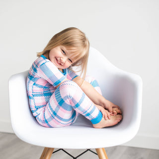 Little Sleepies Rosy Plaid Bamboo 2pc Pajama Set, Little Sleepies, Bamboo Pajama, Bamboo Pajama Set, Bamboo Pajamas, Bestaroo Pajamas, CM22, Little Sleepies, Little Sleepies Bamboo, Little Sl