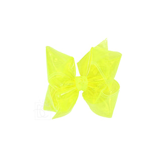 Large Waterproof Double Knot Hair Bow on Clippie, Beyond Creations, Alligator Clip Hair Bow, Beyond Creations, Bow, cf-size-apple-green, cf-size-aqua, cf-size-aquamarine, cf-size-black, cf-si
