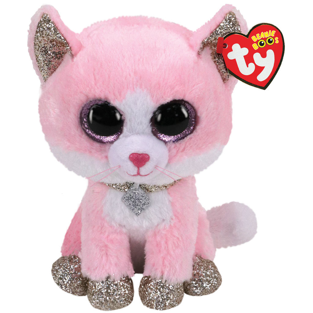 Ty Fiona the Pink Cat Beanie Boo - Small – Basically Bows & Bowties