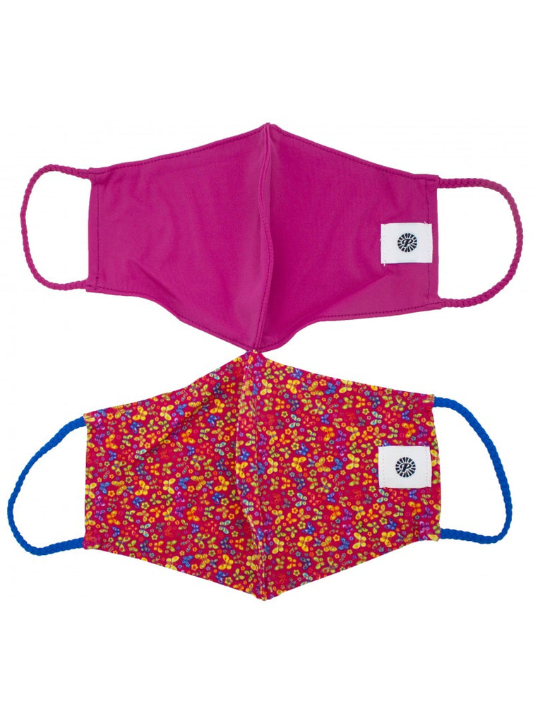 Pom Masks by Pomchies Butterflies / Solid Fuchsia Basically Bows