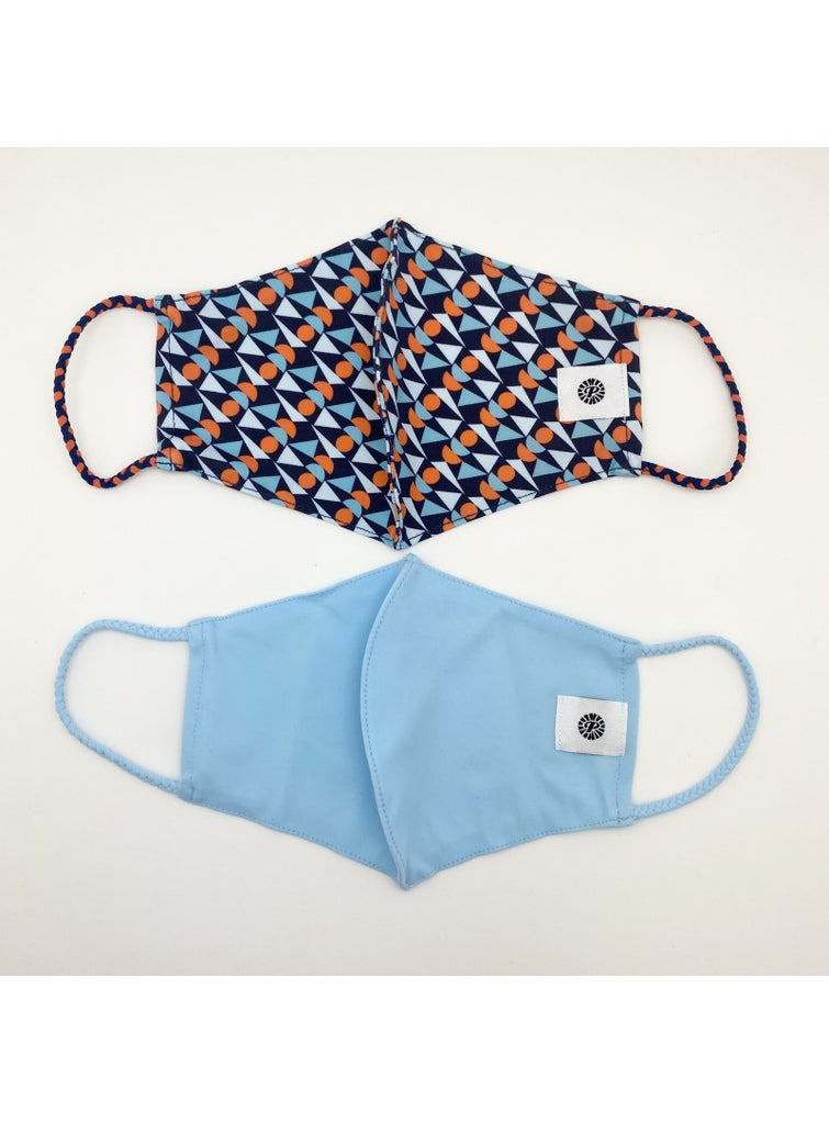 Pom Masks by Pomchies Modern Art / Solid Blue Basically Bows & Bowties
