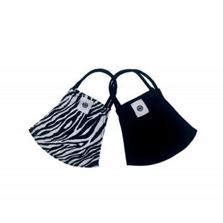 Pom Masks by Pomchies - Zebra / Solid Black, Pomchies, Els PW 11399, Face Mask, Face Mask by Pomchies, Face Mask for Adults, Face Mask Pomchie, Mask, Pocmhies Face Mask, POM MASKS, Pom Masks 