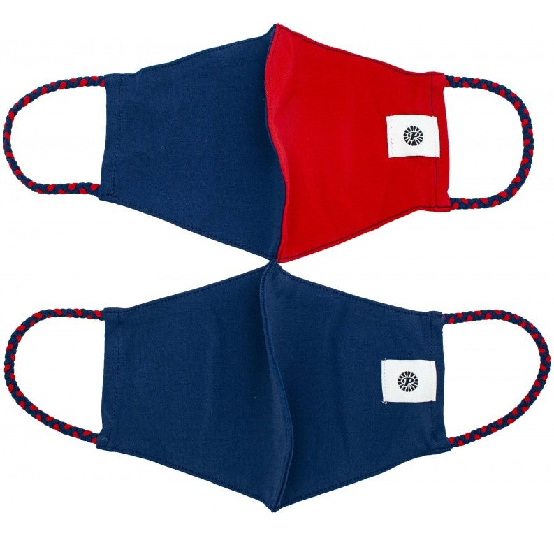 Pom Masks by Pomchies Red & Navy / Solid Navy Basically Bows & Bowties