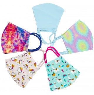 Pom Masks by Pomchies - Kids 5 Pack: Girl Prints, Pomchies, Cute Kids Mask, Els PW 11399, Face Mask, Face Mask by Pomchies, Face Mask Pomchie, Kids MAsk, Kids Mask by Pomchies, Mask, Pocmhies