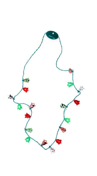 Holiday Light Up Necklace in Ornament Ball, Two's Company, All Things Holiday, cf-type-necklace, cf-vendor-twos-company, Christmas, Christmas Necklace, Cupcakes & Cartwheels, Light Up Necklac