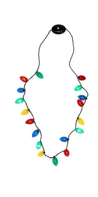 Holiday Light Up Necklace in Ornament Ball, Two's Company, All Things Holiday, cf-type-necklace, cf-vendor-twos-company, Christmas, Christmas Necklace, Cupcakes & Cartwheels, Light Up Necklac