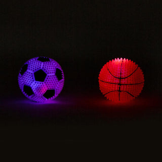 Light Up Bouncing Sports Ball, Two's Company, Basketball, Bouncy Ball, cf-type-toys, cf-vendor-twos-company, EB Boy, EB Boys, EB Girls, Football, Light Up Sports Ball, Soccer, Stocking Stuffe