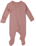 L'ovedbaby Mauve Footed Overall, L'ovedbaby, Black Friday, CM22, Cyber Monday, Els PW 8258, End of Year, End of Year Sale, Footie with Snaps, l'oved baby, Lovedbaby, Organic, Organic Cotton F