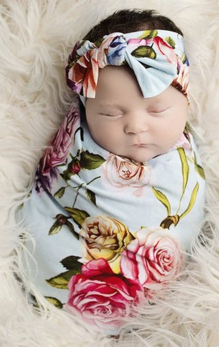 Posh Peanut Country Rose Swaddle & Headband Set, Posh Peanut, Posh Peanut, Posh Peanut Country Rose, Posh Peanut Country Rose Swaddle & Headband Set, Posh PEanut Rose, Posh Peanut Rose Swaddl