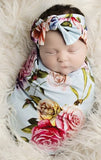 Posh Peanut Country Rose Swaddle & Headband Set, Posh Peanut, Posh Peanut, Posh Peanut Country Rose, Posh Peanut Country Rose Swaddle & Headband Set, Posh PEanut Rose, Posh Peanut Rose Swaddl