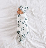 Copper Pearl XOXO Knit Swaddle Blanket, Copper Pearl, Copper Pearl, Copper Pearl Swaddling Blanket, Copper Pearl XOXO, Copper Pearl XOXO Knit Swaddle Blanket, Knit Swaddle Blanket, Swaddling 