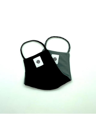 Reversible Pom Mask by Pomchies - Black / Grey, Pomchies, Els PW 11399, Face Mask, Face Mask by Pomchies, Face Mask for Adults, Face Mask Pomchie, Mask, Pocmhies Face Mask, POM MASKS, Pom Mas