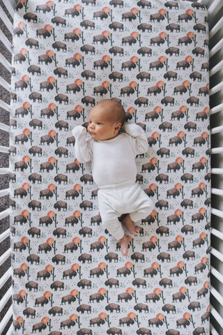 Copper Pearl Bison Fitted Crib Sheet, Copper Pearl, Copper Pearl Bison, Copper Pearl Bison Fitted Crib Sheet, Copper Pearl Crib Sheet, Copper Pearl Fitted Crib Sheet, Crib Sheet, Fitted crib 