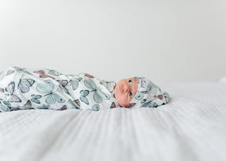 Copper Pearl Dot Knit Swaddle Blanket, Copper Pearl, Butterflies, Butterfly, Copper Pearl, Copper Pearl Butterflies, Copper Pearl Butterfly, Copper Pearl Dot, Copper Pearl Dot Knit Swaddle Bl
