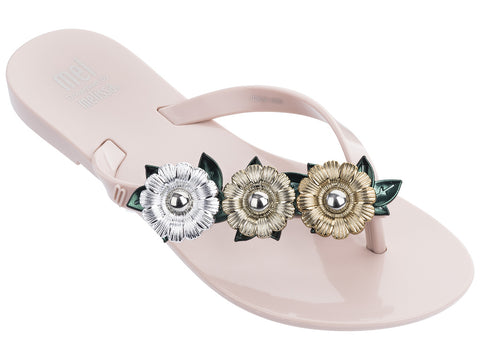 Mel Harmonic Garden Chrome-Pink/Green/Silver, Mini Melissa, Bow Sandals, cf-size-12, cf-size-3, cf-type-sandal, cf-vendor-mini-melissa, Cyber Monday, Els PW 5060, Els PW 8258, End of Year, En