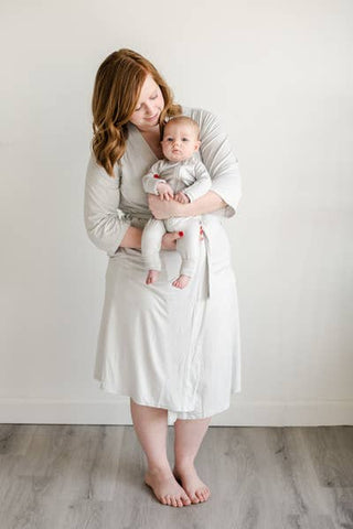 Little Sleepies Cloud Women's Bamboo Viscose Robe, Little Sleepies, CM22, Little Sleepies Cloud Women's Bamboo Viscose Robe, Little Sleepies Solid Grey, Little Sleepies Women's Bamboo Viscose