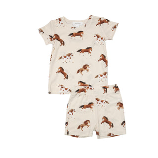 Angel Dear Horses S/S Loungewear Set w/Shorts, Angel Dear, Angel Dear, Angel Dear Loungewear Set, Angel Dear Pajama Set, Angel Dear Pajamas, Angel Dear S/S Loungewear Set w/Shorts, Angel Dear