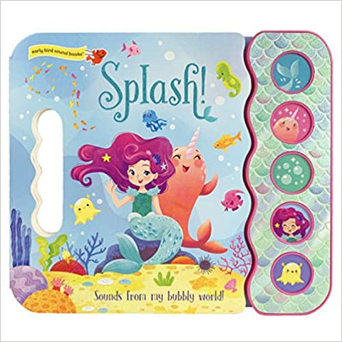 Splash! Splash-tastic Under the Sea Sounds, Cottage Door Press, Board Book, Book, Books, Books for Children, Children's Book, Electronic Book, Mermaid, Mermaid Book, Mermaids, Splash! Splash-
