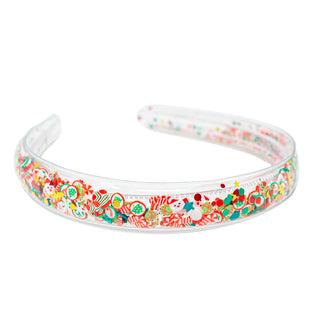 Zomi Gems Confetti Headband - Santa & Candy, Zomi Gems, All Things Holiday, Christmas, Christmas Headband, Confetti, Headband, Headbands, Santa, Santa Headband, Stocking Stuffer, Stocking Stu