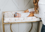Copper Pearl Caroline Diaper Changing Pad Cover, Copper Pearl, Changing Pad Cover, Copper Pearl Caroline, Copper Pearl Caroline Diaper Changing Pad Cover, Copper Pearl Diaper Changing Pad Cov