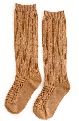 Little Stocking Co Knee High Socks - Biscotti, Little Stocking Co, Cable Knit Knee High, Cable Knit Knee High Socks, cf-size-0-6-months, cf-size-1-5-3y, cf-size-6-18-months, cf-size-7-10y, cf