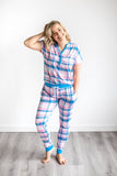 Little Sleepies Rosy Plaid Two-Piece Women's Bamboo Pajama Set, Little Sleepies, CM22, Little Sleepies Rosy Plaid, Little Sleepies Rosy Plaid Two-Piece Women's Bamboo Pajama Set, Little Sleep