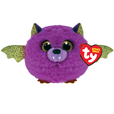Hastie the Purple Bat Beanie Ball, Ty Inc, Bat, Beanie Ball, Boo Basket, cf-type-stuffed-animal, cf-vendor-ty-inc, Halloween, Hastie the Purple Bat, Puffie, Puffy, Ty, Ty Beanie Ball, Ty Inc,