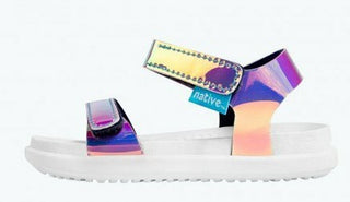 Native Charley Sandals - Pink Hologram/Shell White, Native, cf-size-j2, cf-type-sandal, cf-vendor-native, Charley, Charley Sandals, Els PW 5060, Native Charley, Native Charley Sandals-Pink Ho