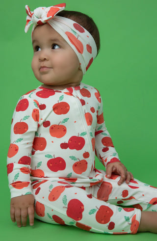 Angel Dear Apple Orchard Bamboo Footie with Zipper, Angel Dear, angel Dear, Angel Dear Apple Orchard, Angel Dear Apple Orchard Bamboo Footie with Zipper, Angel Dear Bamboo Footie, Angel Dear 
