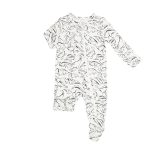 Angel Dear Black Dino Footie with Zipper, Angel Dear, angel Dear, Angel Dear Bamboo Footie, Angel Dear Black Dino, Angel Dear Fall 2021, Angel Dear Footie with Zipper, Bamboo Footie, CM22, Fo