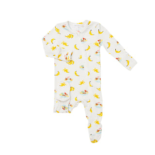 Angel Dear Banana Split Footie with Zipper, Angel Dear, angel Dear, Angel Dear Bamboo Footie, Angel Dear Banana Split, Angel Dear Fall 2021, Angel Dear Footie with Zipper, Bamboo Footie, CM22