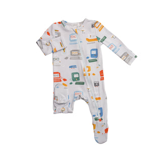 Angel Dear Baby Computer Grey Footie with Zipper, Angel Dear, angel Dear, Angel Dear Baby Computer, Angel Dear Baby Computer Grey, Angel Dear Baby Computer Grey Footie with Zipper, Angel Dear