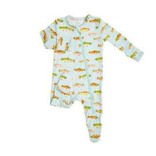 Angel Dear Freshwater Fish Footie with Zipper, Angel Dear, angel Dear, Angel Dear Bamboo Footie, Angel Dear Fall 2021, Angel Dear Footie with Zipper, Angel Dear Freshwater Fish, Bamboo Footie
