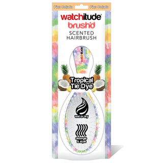 Watchitude Scented Hair Brush - Tropical Tie Dye, Watchitude, Brush, Easter basket Ideas, EB Girls, Hair Brush, Scented Brush, Scented Hair Brush, Scented Hair Brush - Tropical Tie Dye, Watch
