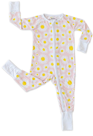 Little Sleepies Daisies Convertible Romper/Sleeper, Little Sleepies, Bamboo Pajamas, CM22, Coverall, Daisy, Footie, Little Sleepies, Little Sleepies Bamboo, Little Sleepies Daisies, Little Sl