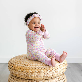 Little Sleepies Pastel Rainbows Convertible Romper/Sleeper, Little Sleepies, Bamboo Pajamas, CM22, Coverall, Footie, Little Sleepies, Little Sleepies Bamboo, Little Sleepies Pajama Set, Littl
